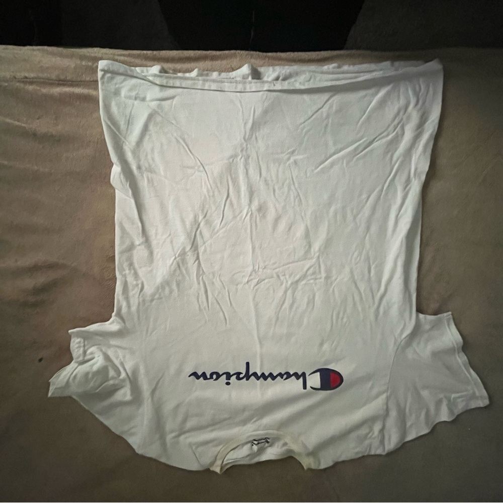 Champion Classic White Tee with Iconic Logo